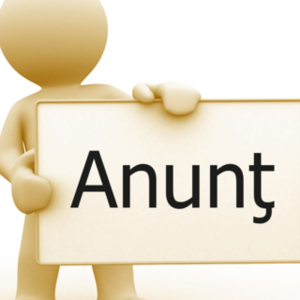ANUNŢ!